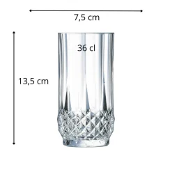 ARCOROC Gobelet forme haute verre 36 cl West Loop Hot