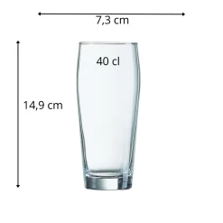 Gobelet forme haute verre 40 cl Willi Becher - ARCOROC Discount