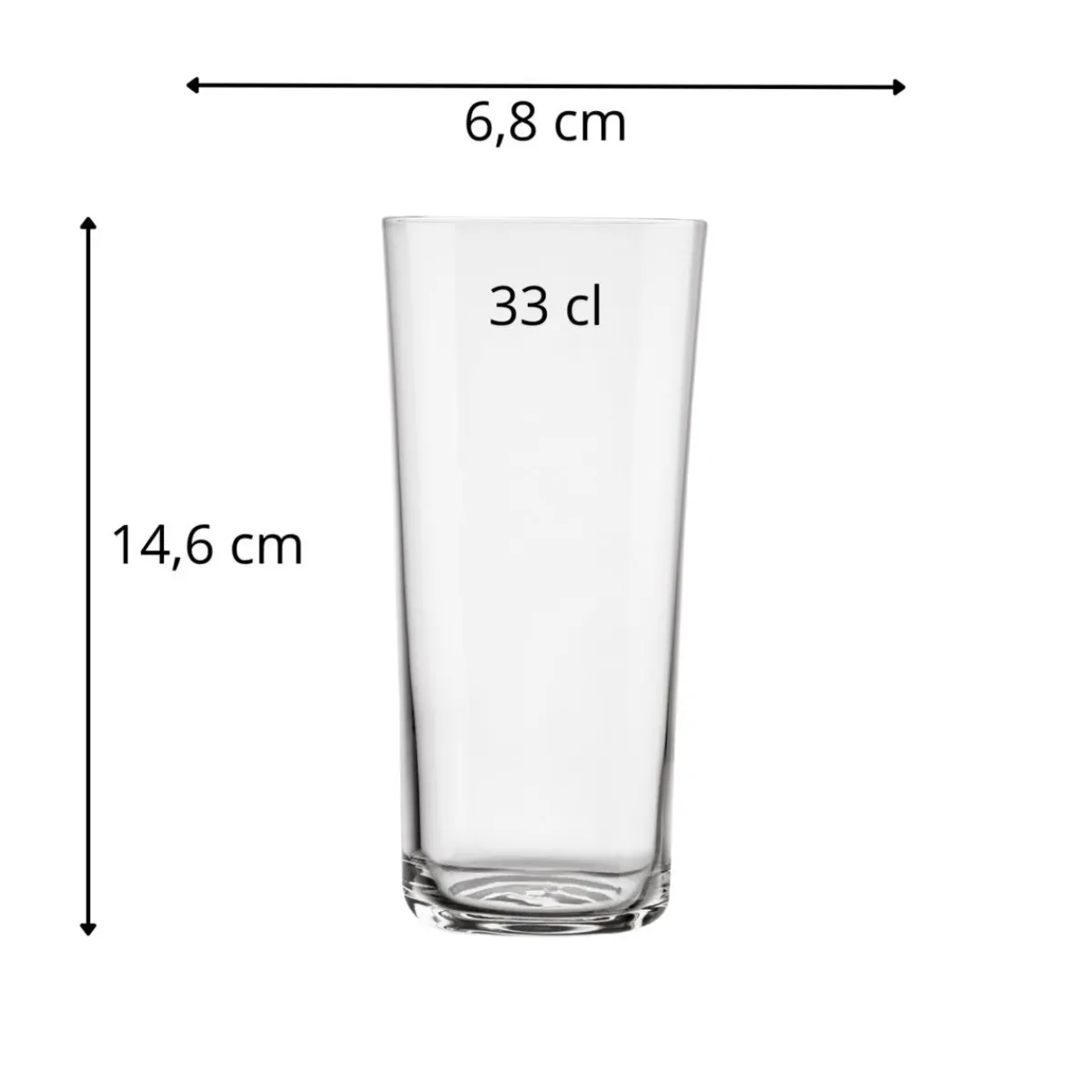 NUDE Gobelet forme haute verre cristallin 33 cl Savage Hot