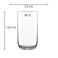 LUIGI BORMIOLI Gobelet forme haute verre cristallin 45 cl Sublime Sale