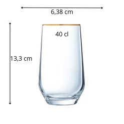 Gobelet forme haute verre cristallin 40 cl Ultime - CRISTAL D'ARQUES Hot