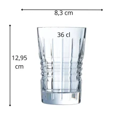 Gobelet forme haute verre cristallin 36 cl Rendez Vous - CRISTAL D'ARQUES Discount
