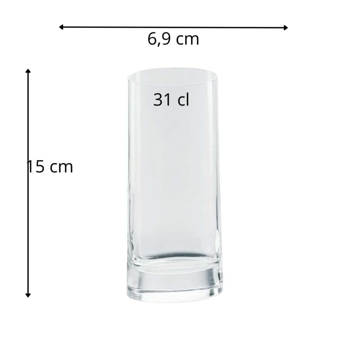 Gobelet forme haute verre cristallin 31 cl Veronese - LUIGI BORMIOLI Outlet
