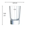 Gobelet forme haute verre cristallin 6 cl Macassar - CRISTAL D'ARQUES Hot