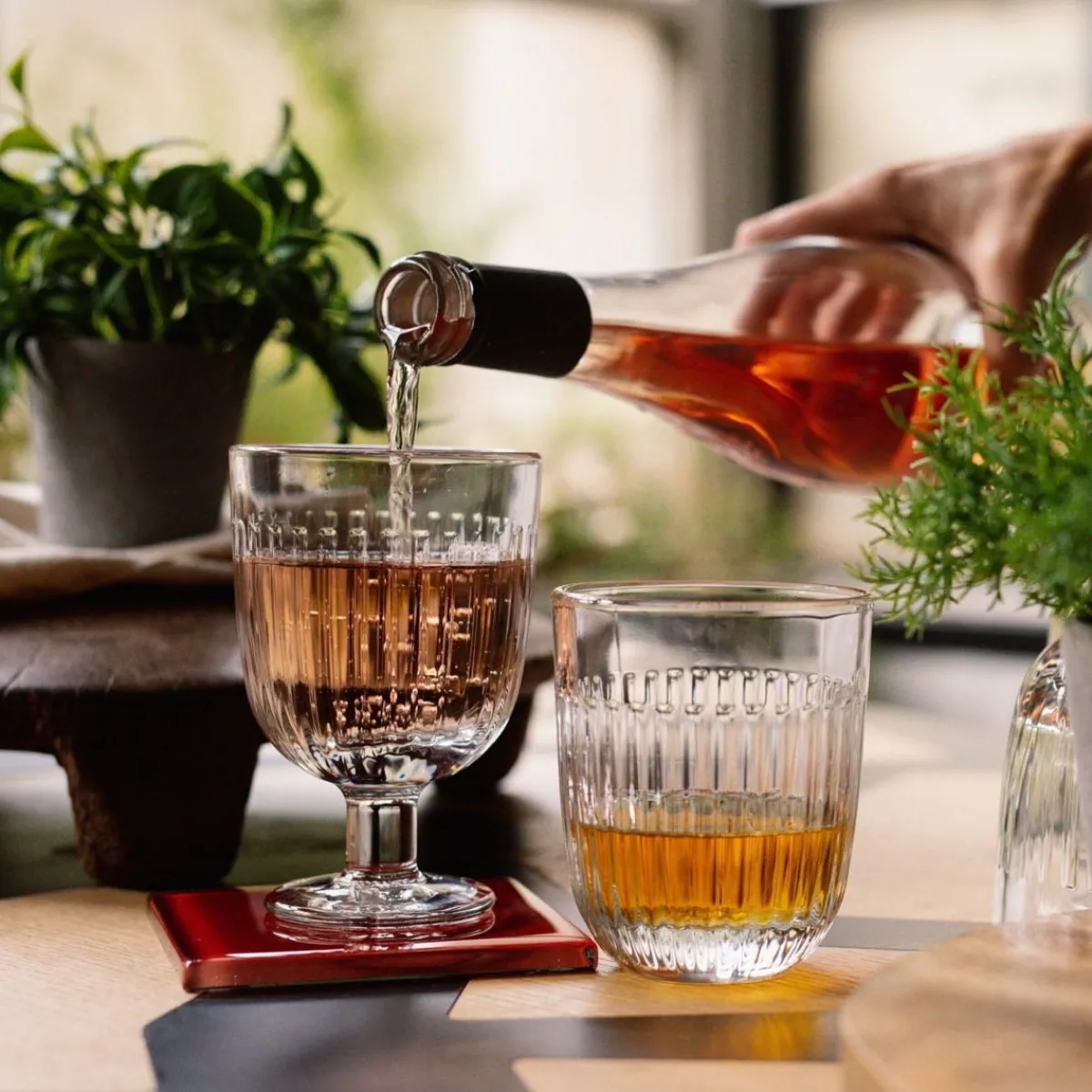 Gobelet forme haute verre pressé 34 cl Ouessant - LA ROCHERE