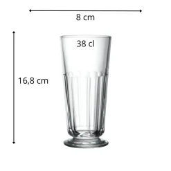 Gobelet forme haute verre pressé 38 cl Perigord - LA ROCHERE New