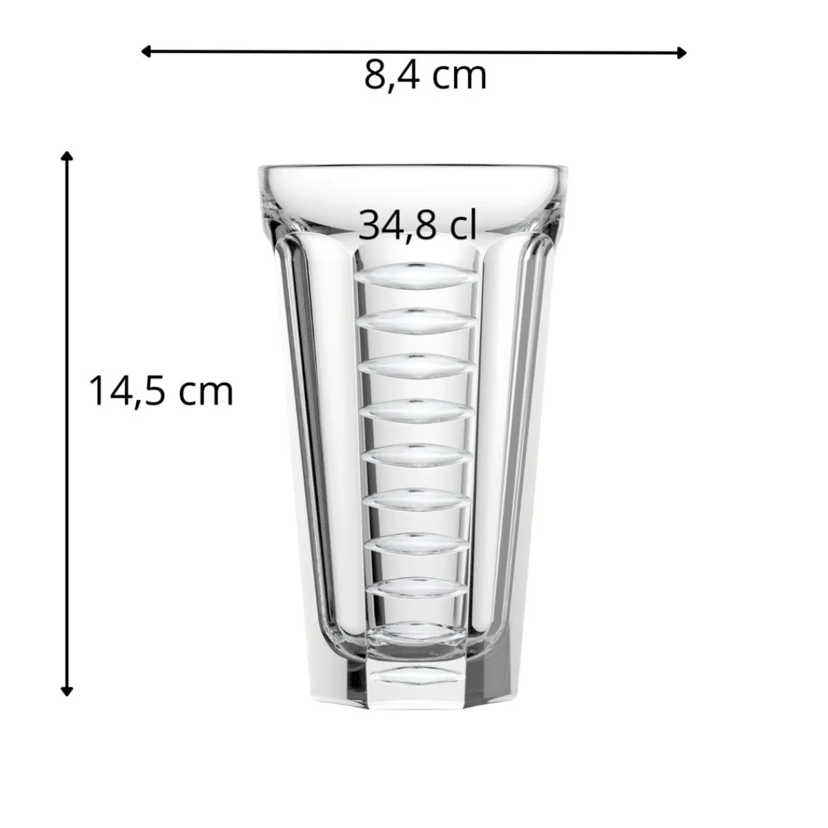 LA ROCHERE Gobelet forme haute verre pressé 34,8 cl Saga Online