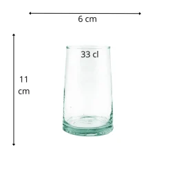 PRO.MUNDI Gobelet forme haute verre recyclé 33 cl Lily New
