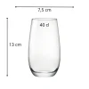 Gobelet forme haute verre trempé 40 cl Milano - BORMIOLI ROCCO Discount