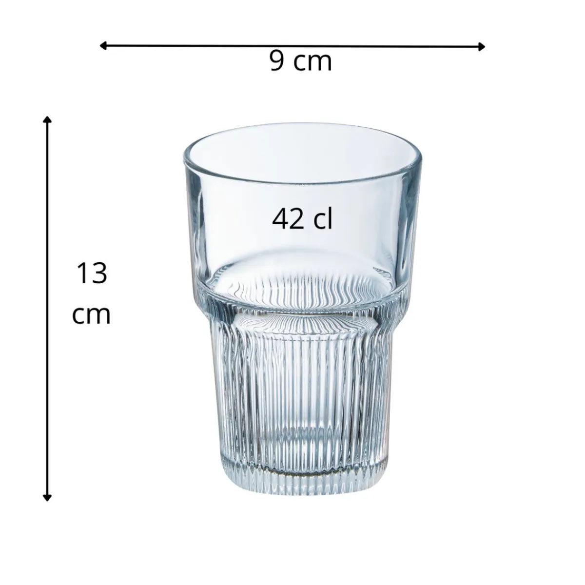 Gobelet forme haute verre trempé 42 cl Starline - ARCOROC Best