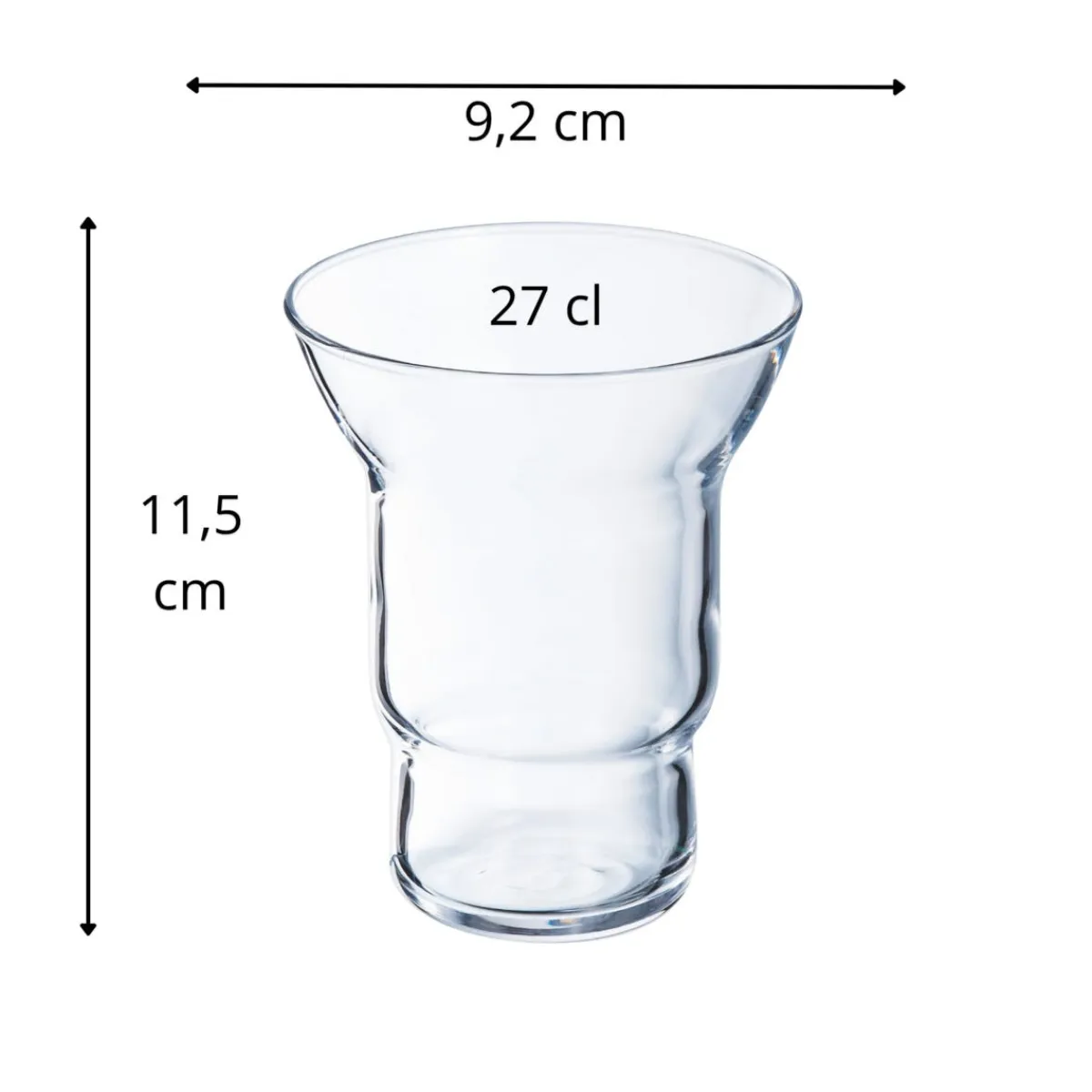 ARCOROC Gobelet forme haute verre trempé 27 cl Autonomy New