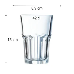 ARCOROC Gobelet forme haute verre trempé 42 cl Granity