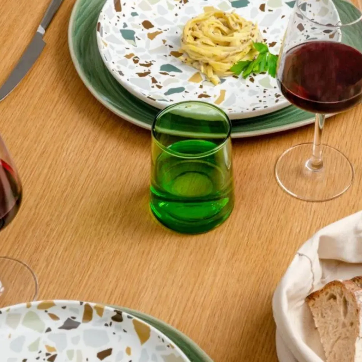 PRO.MUNDI Gobelet forme haute vert verre recyclé 33 cl Lily Discount