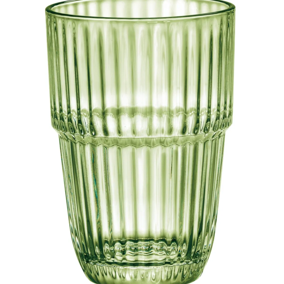 BORMIOLI ROCCO Gobelet forme haute vert verre trempé 38 cl Barshine Sale
