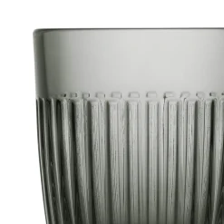 LA ROCHERE Gobelet gris anthracite verre pressé 26 cl Ouessant Best