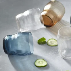 Gobelet gris bleu verre 30 cl Soho - PRO.MUNDI Clearance