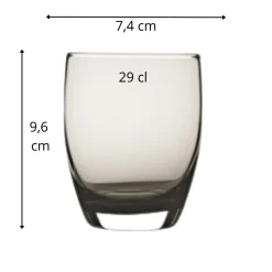 Gobelet gris verre 29 cl Allegro - DEGRENNE Clearance