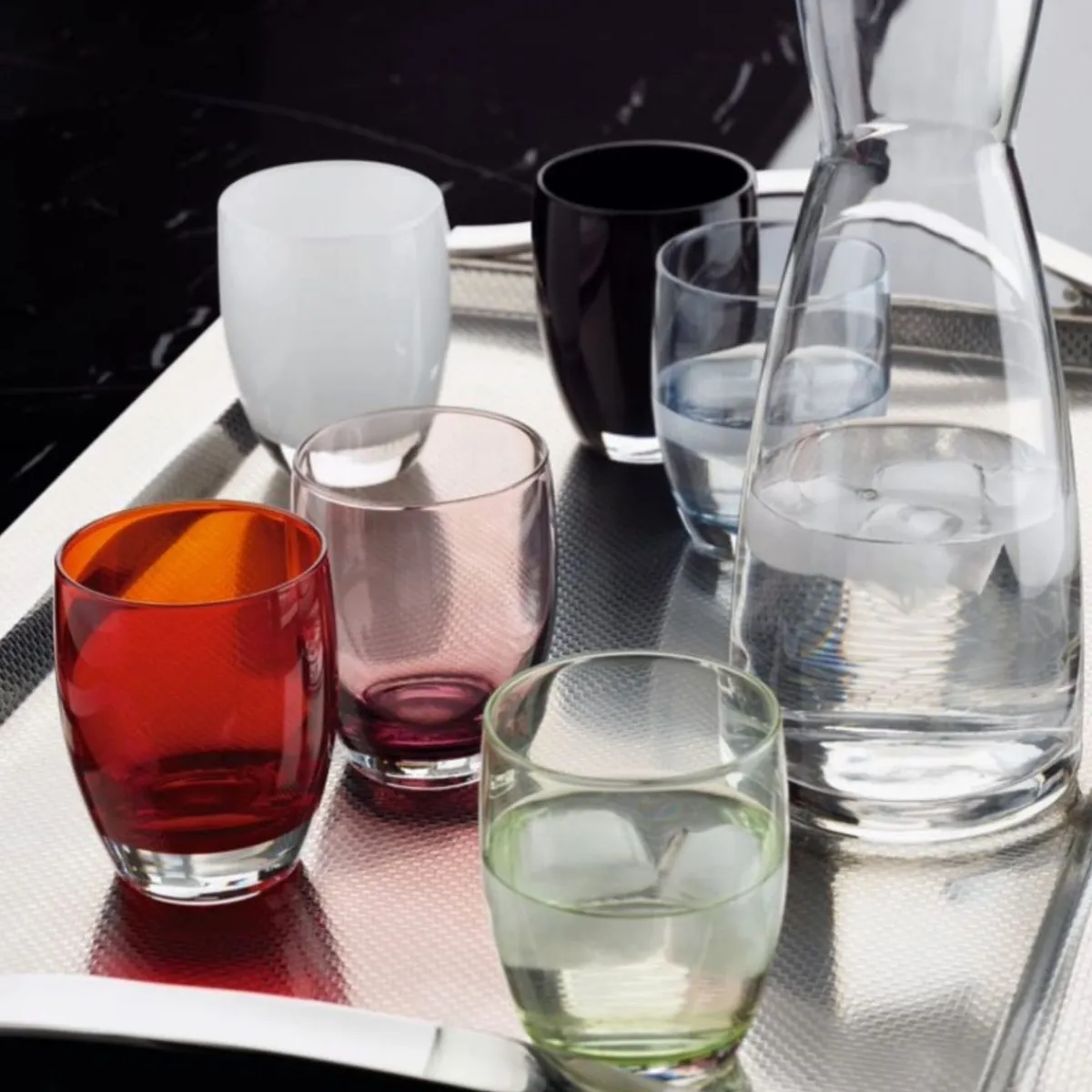 Gobelet gris verre 29 cl Allegro - DEGRENNE Clearance