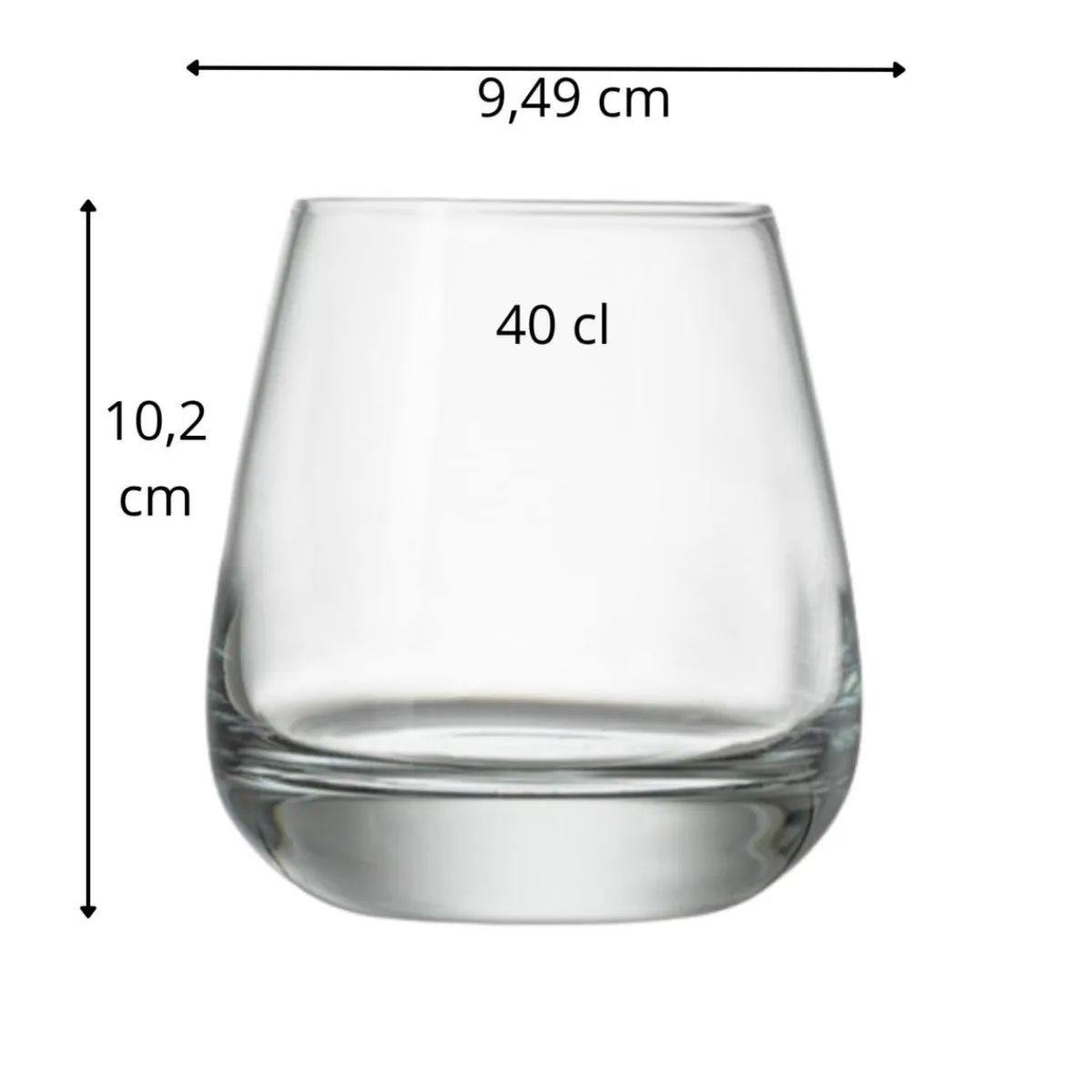 Gobelet lisse verre cristallin 40 cl Cocktail Club - LUIGI BORMIOLI Discount