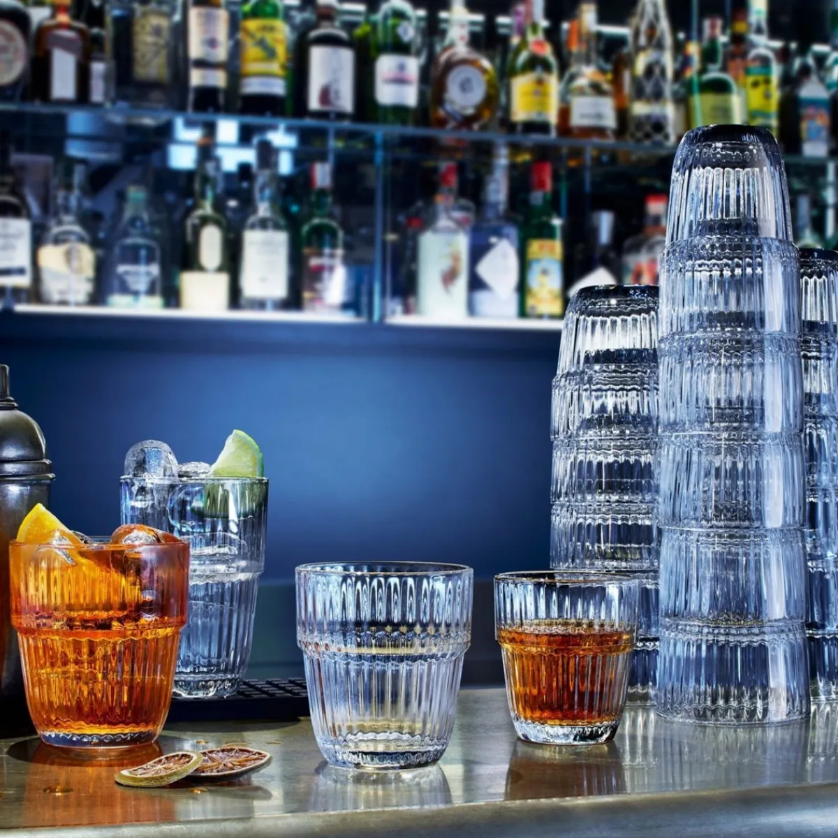 BORMIOLI ROCCO Gobelet long drink verre trempé 38 cl Barshine Best