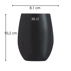 Gobelet noir verre cristallin 36 cl Primary - CHEF & SOMMELIER Hot