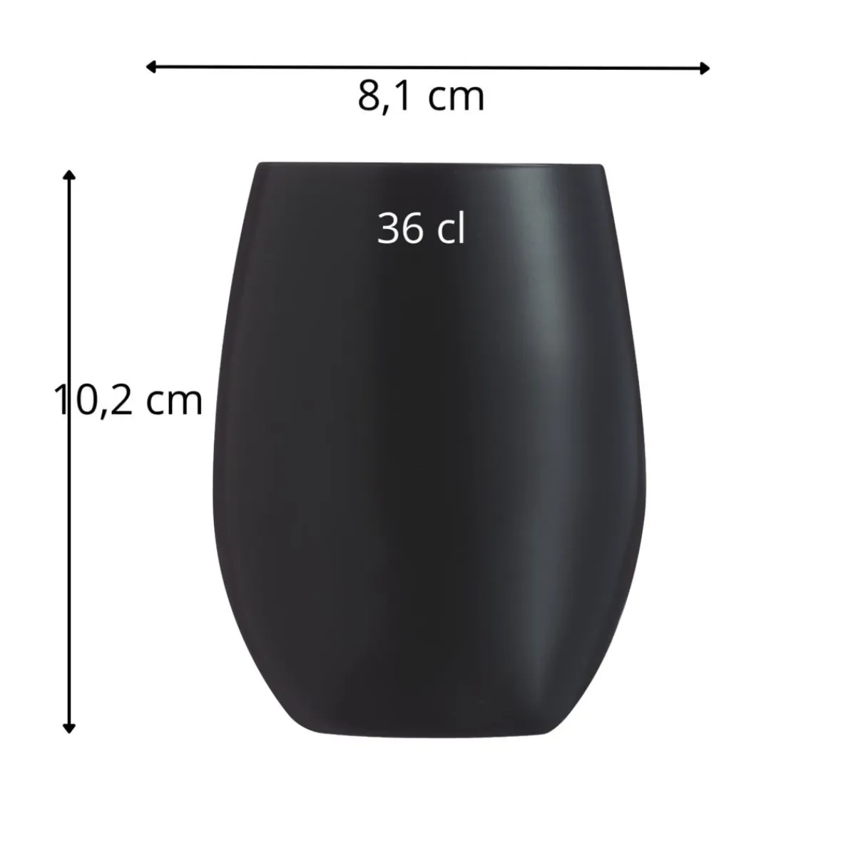 Gobelet noir verre cristallin 36 cl Primary - CHEF & SOMMELIER Hot