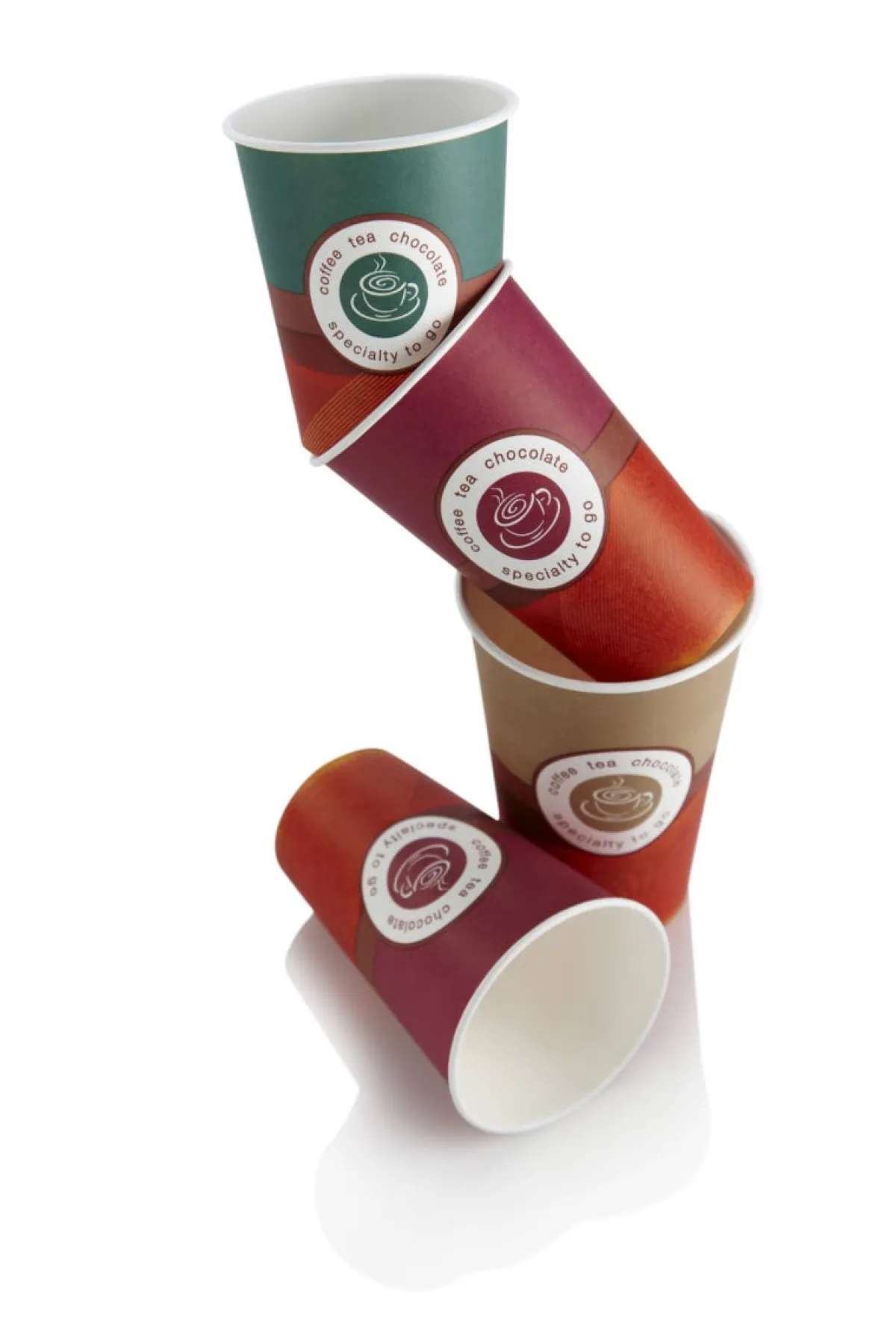 Gobelet orange carton Ø 7 cm 15 cl Hot Cup (100 pièces) - HUHTAMAKI New