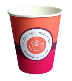 Gobelet orange carton Ø 7 cm 15 cl Hot Cup (100 pièces) - HUHTAMAKI New