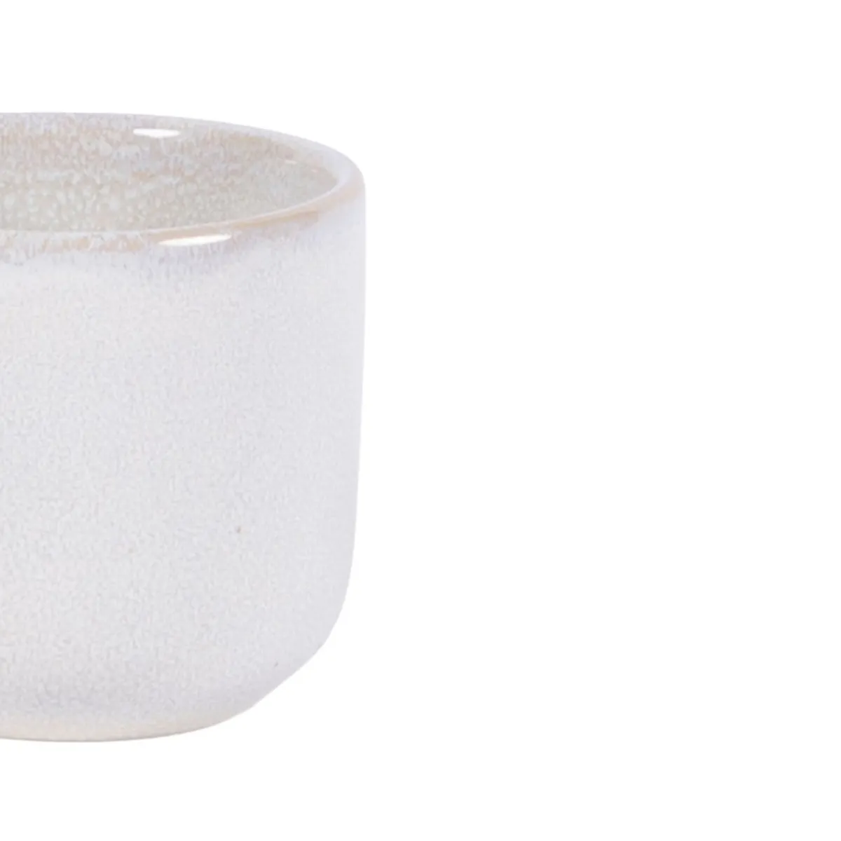 PRO.MUNDI Gobelet rond Beige rosé grès émaillé 9 cl Ø 6,2 cm Pearl Discount