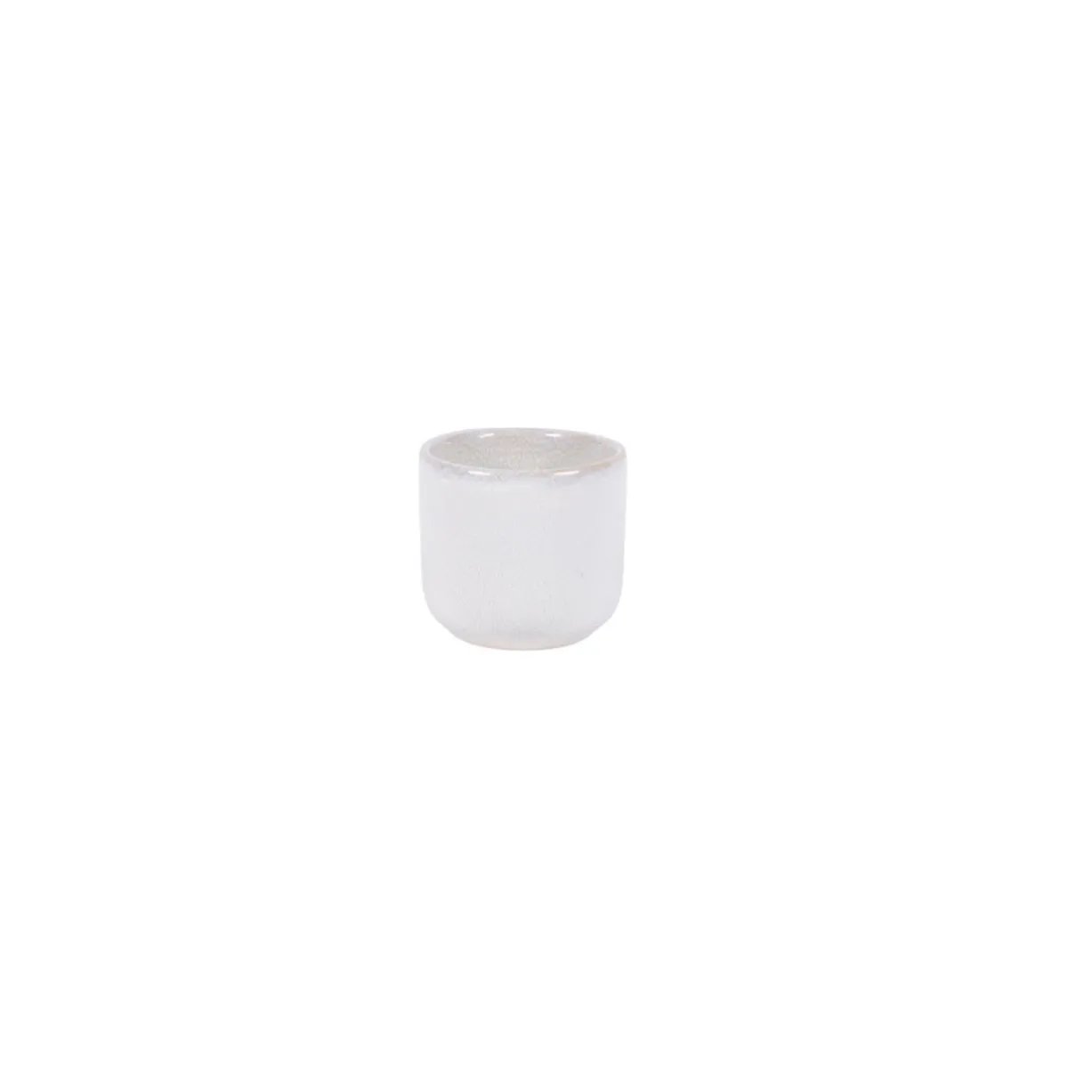 PRO.MUNDI Gobelet rond Beige rosé grès émaillé 9 cl Ø 6,2 cm Pearl Discount