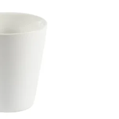 Gobelet rond blanc grès émaillé 20 cl Ø 8,5 cm Prismo - PRO.MUNDI Outlet