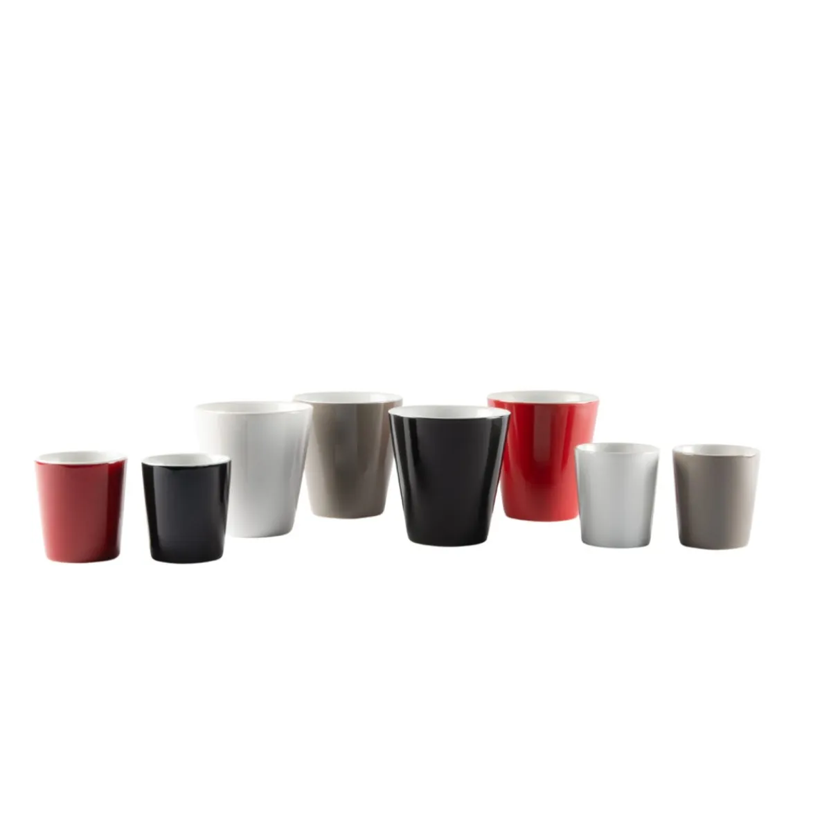 Gobelet rond marron grès émaillé 10 cl Ø 6 cm Prismo - PRO.MUNDI Discount