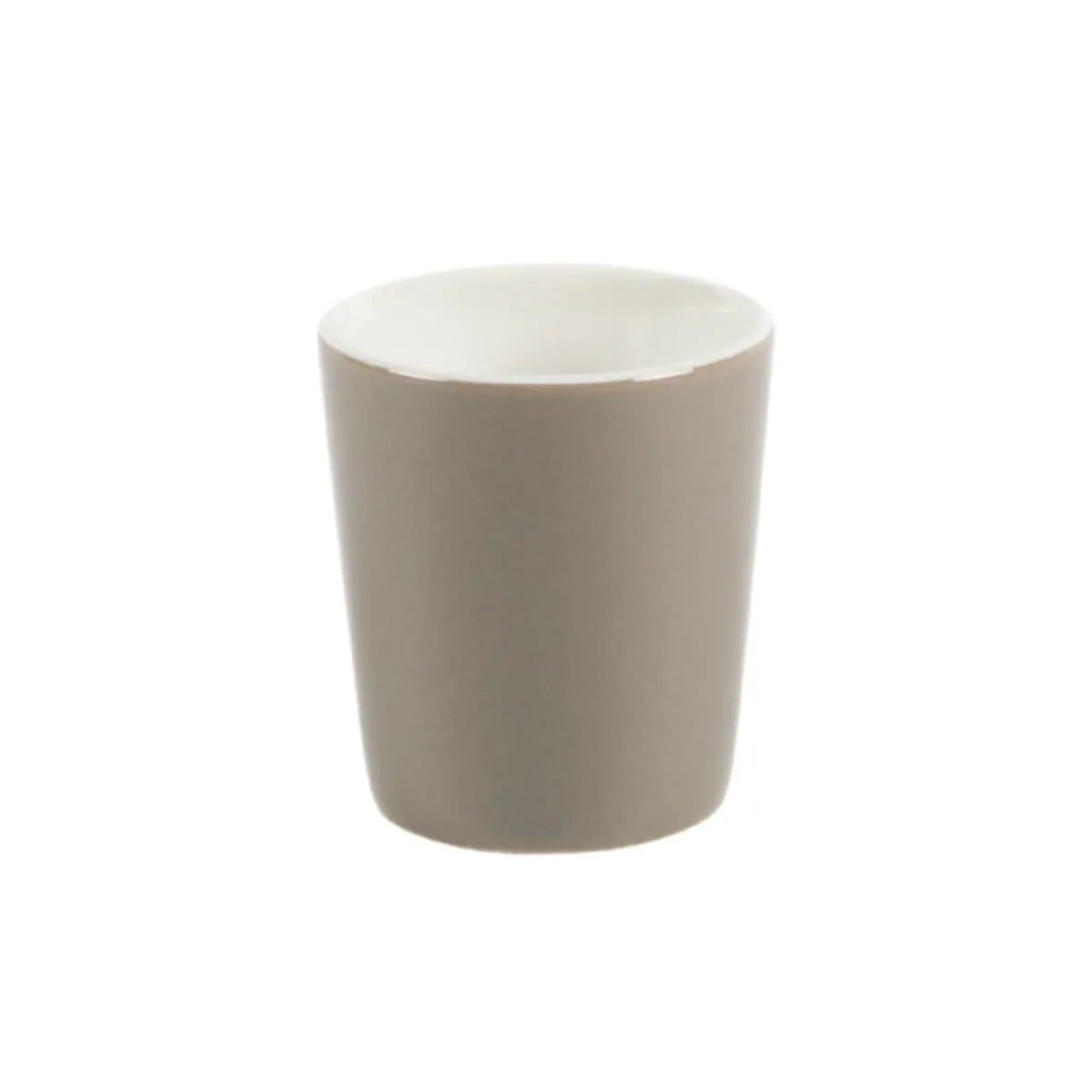 Gobelet rond marron grès émaillé 10 cl Ø 6 cm Prismo - PRO.MUNDI Discount