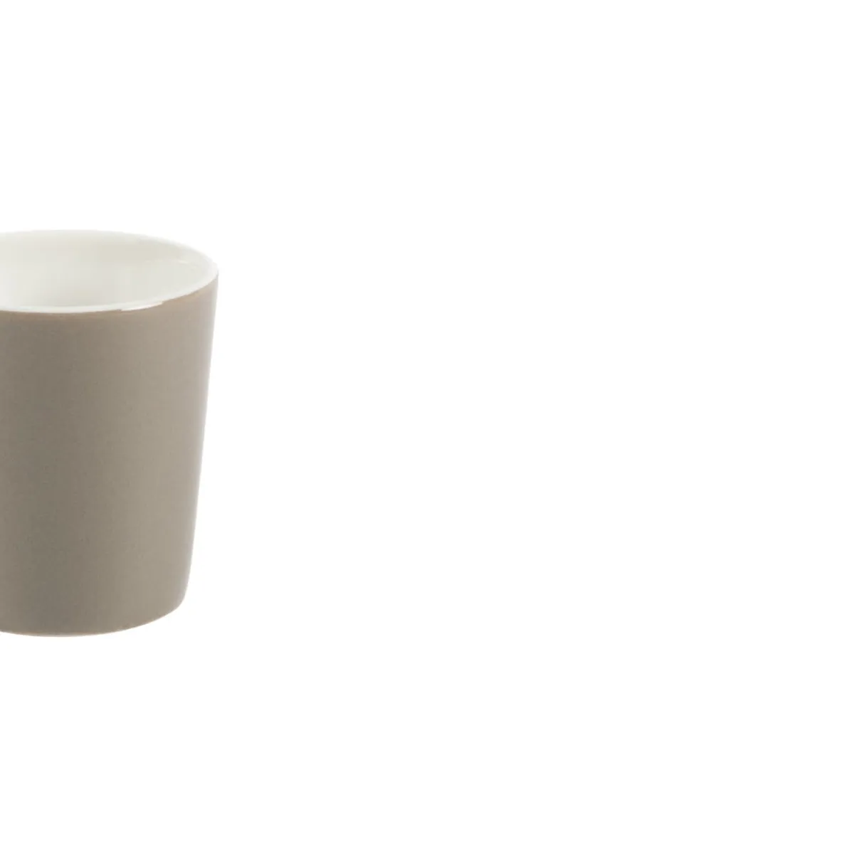 Gobelet rond marron grès émaillé 10 cl Ø 6 cm Prismo - PRO.MUNDI Discount