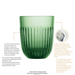 LA ROCHERE Gobelet rond menthe verre 26 cl Ouessant New