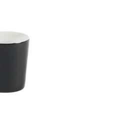 Gobelet rond noir grès émaillé 10 cl Ø 6 cm Prismo - PRO.MUNDI Best