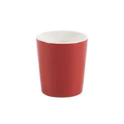 Gobelet rond rouge grès émaillé 10 cl Ø 6 cm Prismo - PRO.MUNDI Outlet