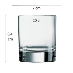 ARCOROC Gobelet rond verre 20 cl Islande
