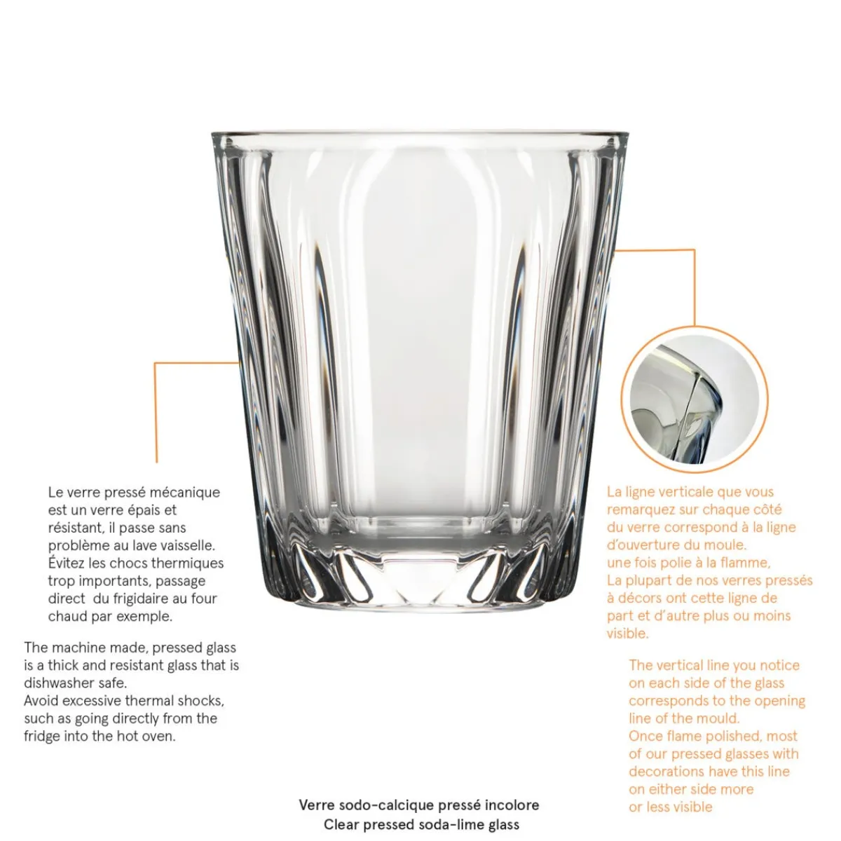 LA ROCHERE Gobelet rond verre 28 cl Onde New
