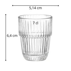 BORMIOLI ROCCO Gobelet shot verre trempé 7 cl Barshine Hot