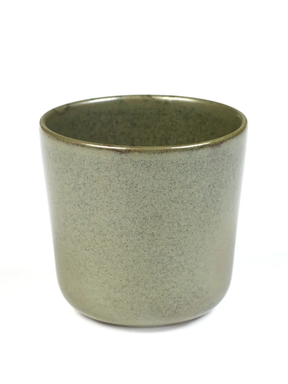 Gobelet à thé vert grès émaillé 30 cl Ø 9 cm Surface - SERAX