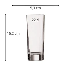ARCOROC Gobelet verre 22 cl Islande Hot