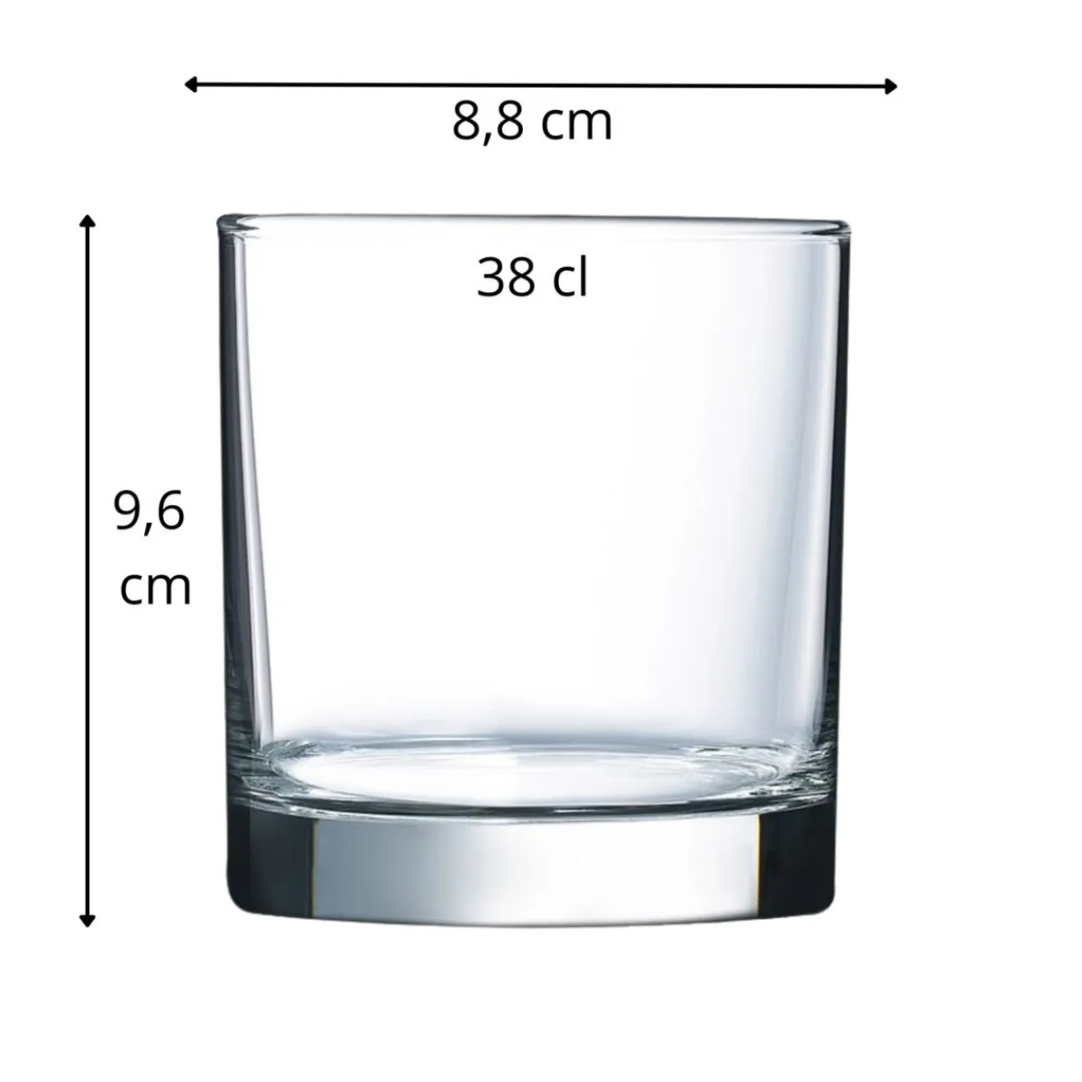 ARCOROC Gobelet verre 38 cl Islande New
