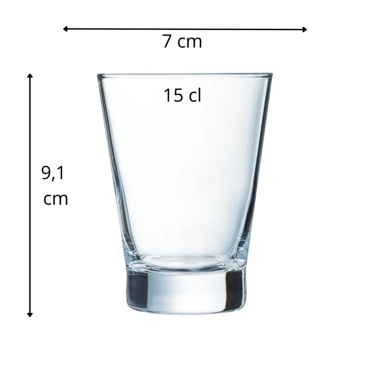 ARCOROC Gobelet verre 15 cl Shetland Hot