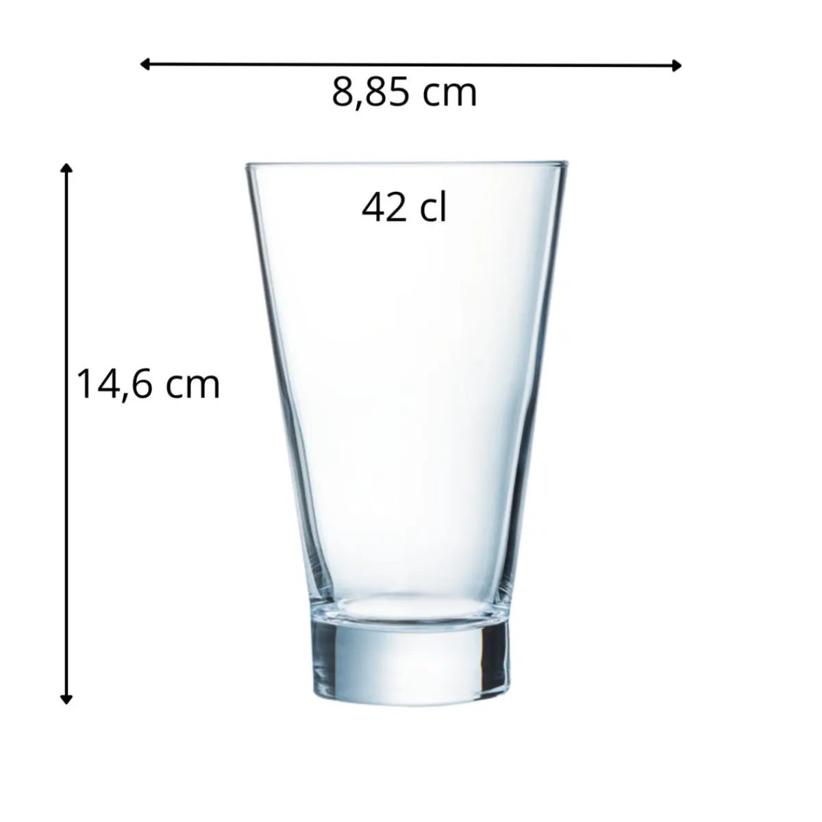ARCOROC Gobelet verre 42 cl Shetland New