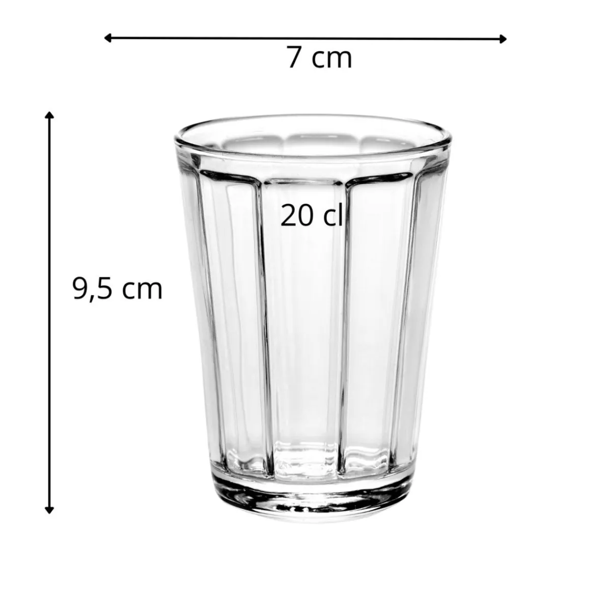 Gobelet verre 20 cl Surface - SERAX Discount