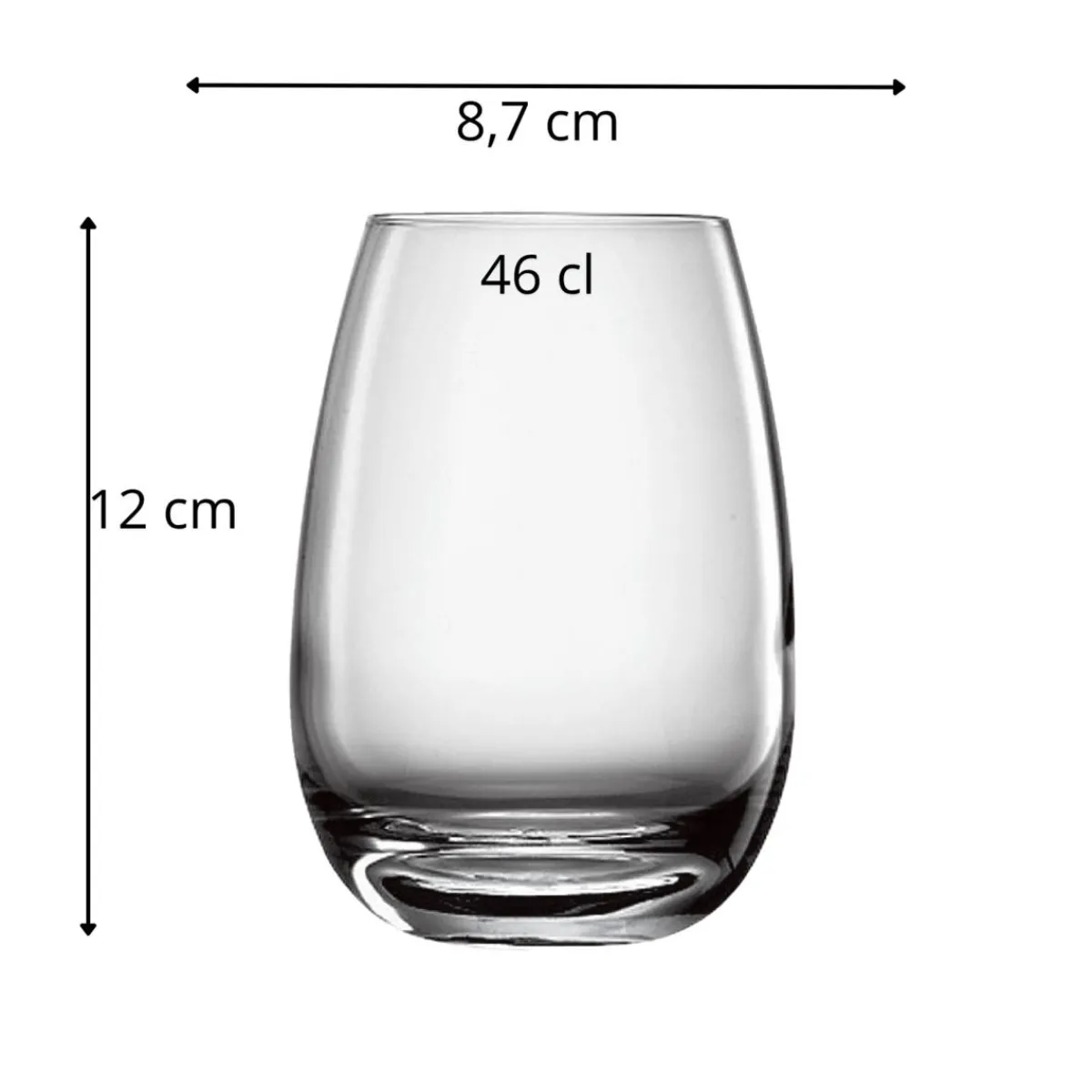 LUIGI BORMIOLI Gobelet verre cristallin 46 cl Ametista Outlet
