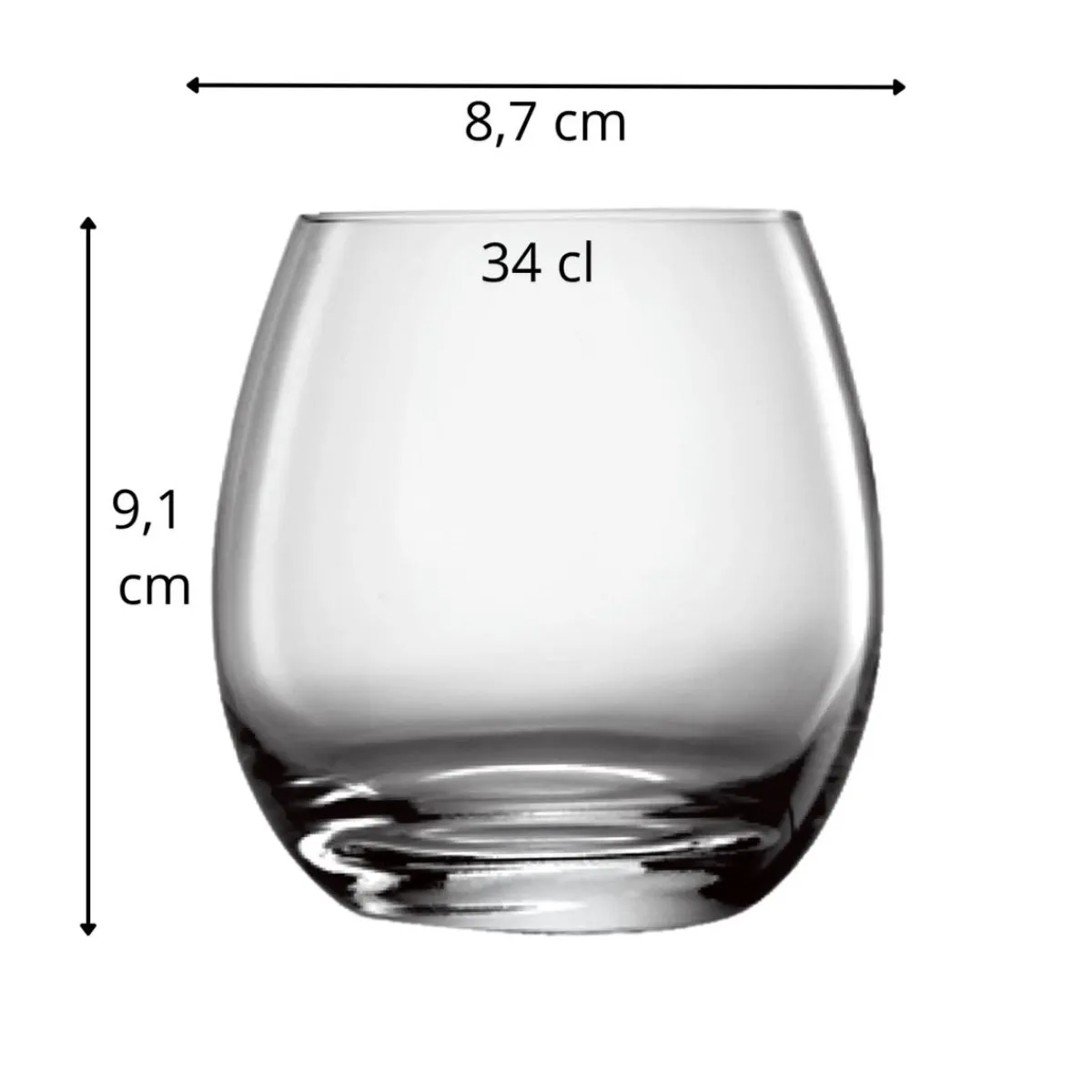 LUIGI BORMIOLI Gobelet verre cristallin 34 cl Ametista Sale