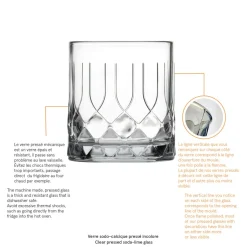 Gobelet verre pressé 34 cl Chicago - LA ROCHERE Sale