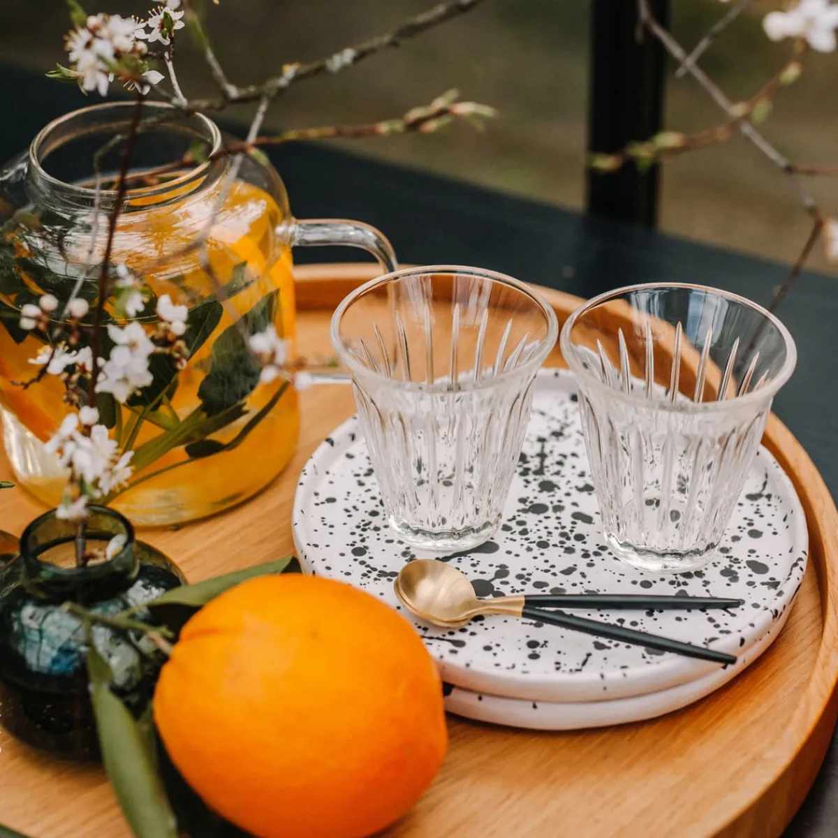 Gobelet verre pressé 19 cl Zinc - LA ROCHERE Clearance